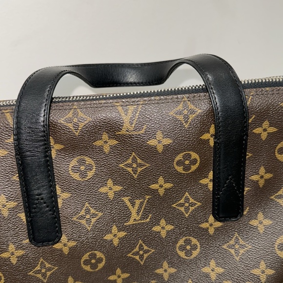 Louis Vuitton Monogram 3-Way Macassar Kitan Business Bag. Pre-Loved DU 3141. - Picture 6 of 15